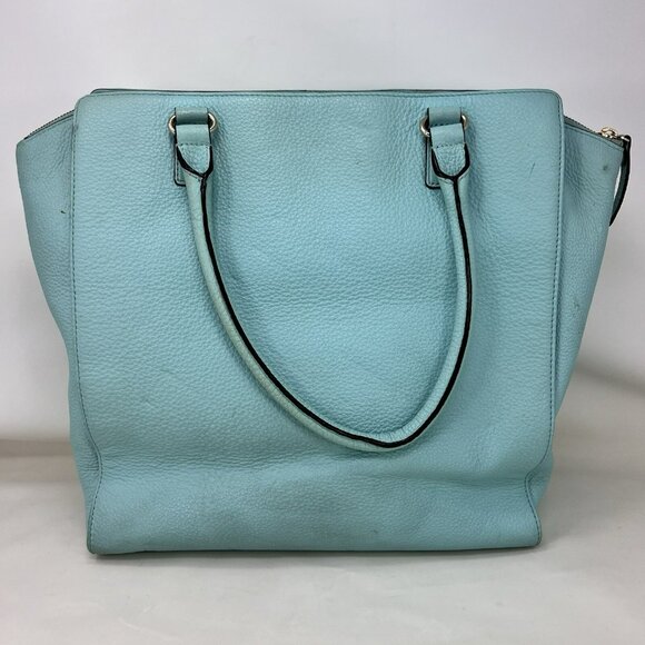 Kate Spade Baxter Street Fernrose Leather Purse Street Tote Bag Teal - Picture 2 of 10